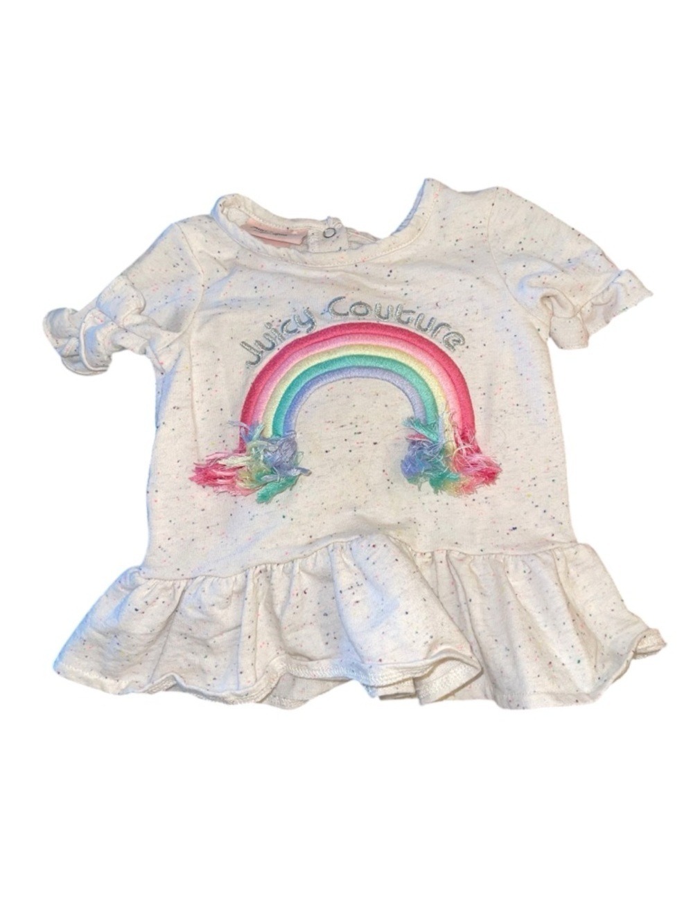Juicy Couture Toddler Peplum Top Rainbow Girl Toddler Size: 12 Month